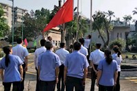 水控集團(tuán)舉行升國旗儀式，慶祝新中國成立70周年！